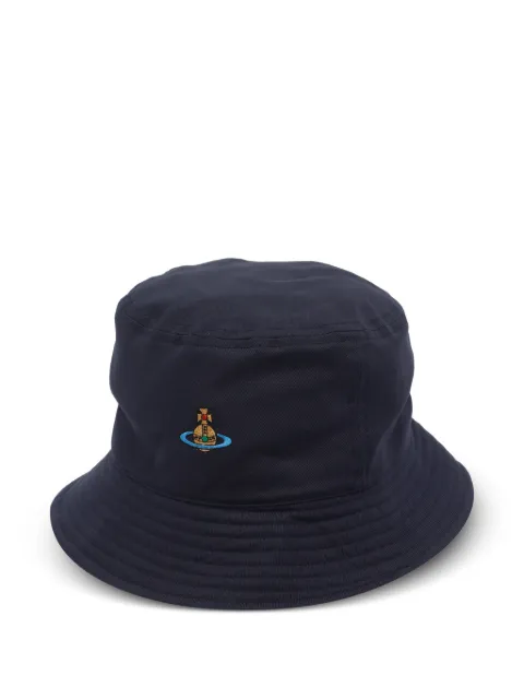 Vivienne Westwood Orb embroidered bucket hat Blue 81020009W01HCK410