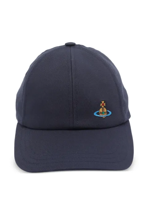 Vivienne Westwood Orb embroidered baseball cap Blue 81020019W01HCK410