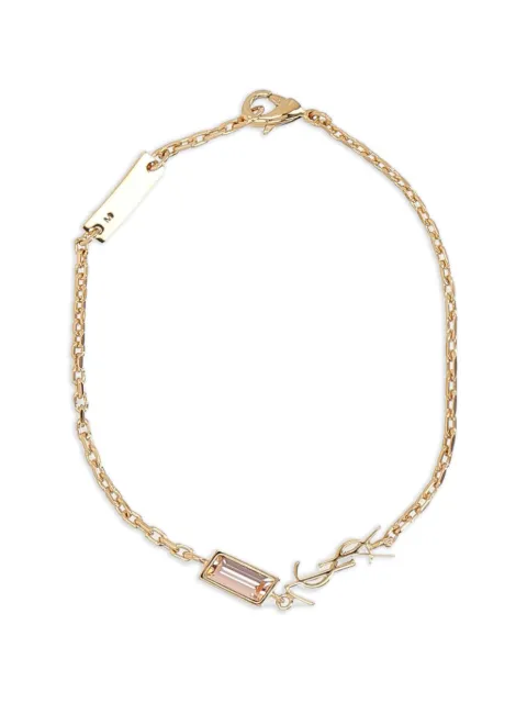 Saint Laurent logo-charm bracelet Gold 862050Y1526