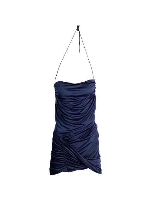 Atlein draped sleeveless dress Blue RA22TJ26