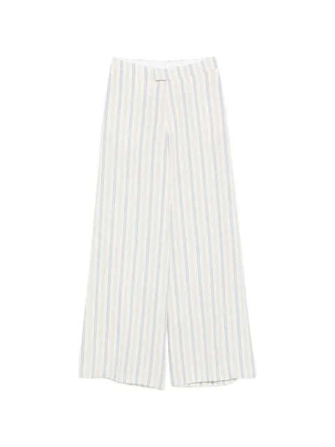 Berwich striped wide leg trousers Neutrals NINABE1599