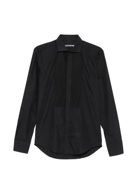 Brian Dales pleated bib-front shirt Black ST8009BS390C