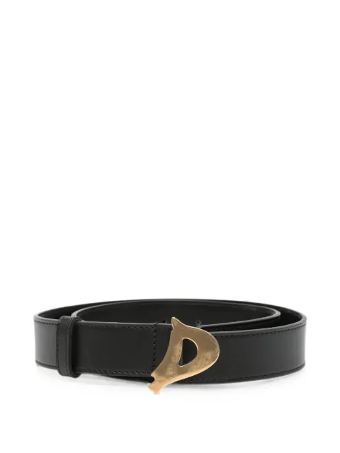 DONDUP logo-plaque leather belt Black WC221Y00698DZD4