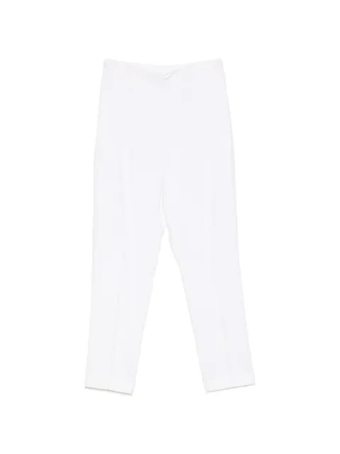 SIMONA CORSELLINI tonal-stitching trousers White P20CMPA028