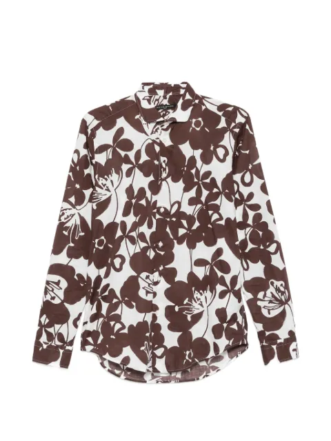 Brian Dales floral-print shirt Brown BS50WSPST8521