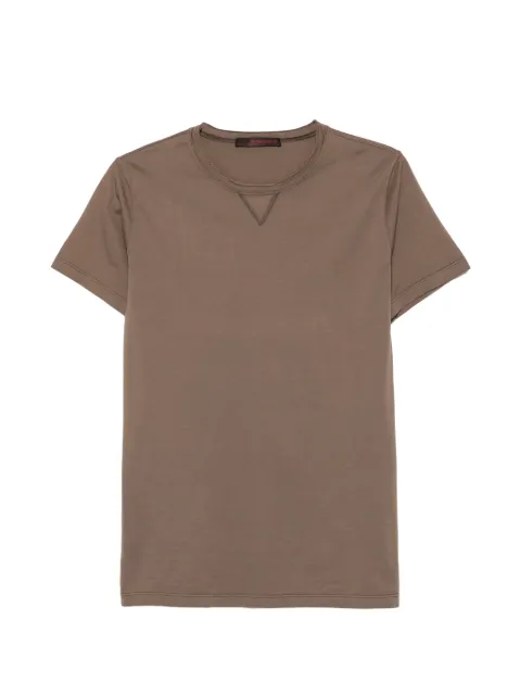 Jeordie's V-stitch short-sleeved T-shirt Brown 80650356
