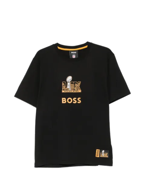 BOSS x NFL logo-motifcrew-neck T-shirt Black 50535096