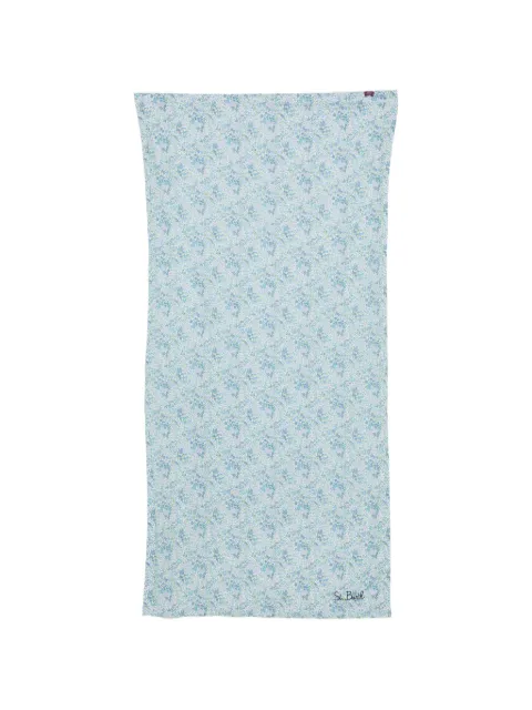 MC2 Saint Barth Foutas floral-print beach towel White FOUT008