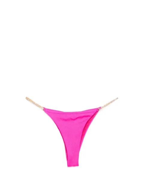 Chiara Ferragni crystal-embellished logo-plaque bikini bottoms Pink A71185435