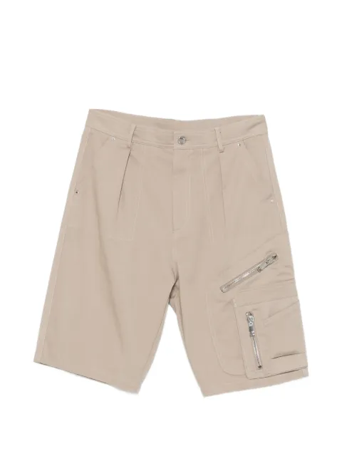 Les Hommes Urban zip-pocket shorts Neutrals LMP705335U
