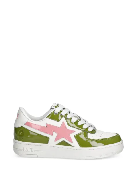 A BATHING APE® star-embellishment sneakers Green 001FWL302306L