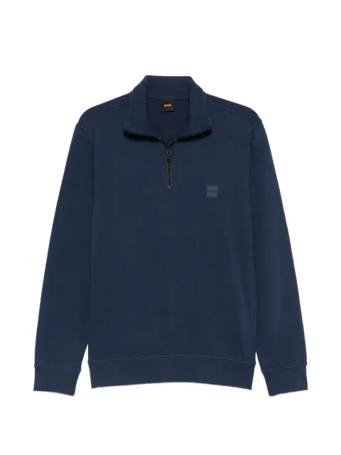 BOSS zipped sweatshirt Blue 50468926