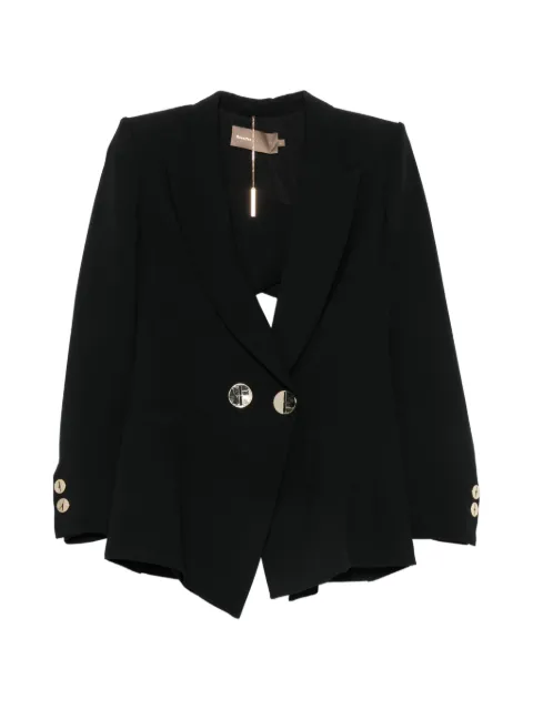 SIMONA CORSELLINI cut-out double-breasted jacket Black P20CPGI00301
