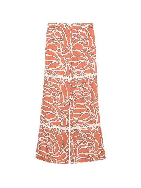TWINSET abstract-print pallazzo pants Brown T3752