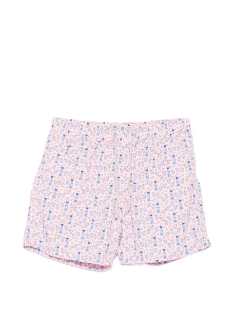 MC2 Saint Barth Lighting Micro Fantasy graphic-print swim shorts Pink LIG0003