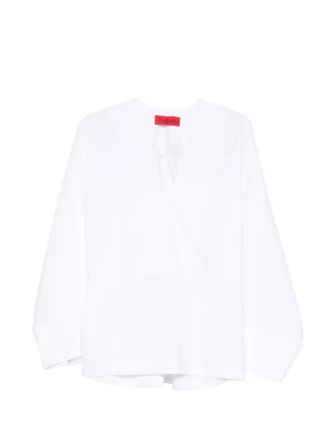 THELATEST Dana V-neck blouse White 4009T0160LNTP
