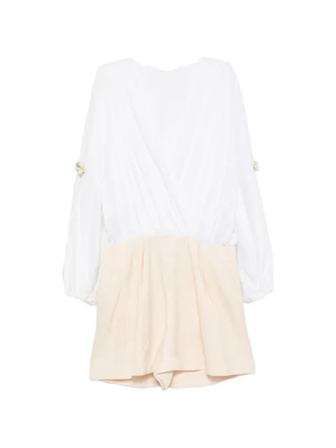 JIJIL JOLIE sequin-embellished playsuit White JPE21TU3220PP0041