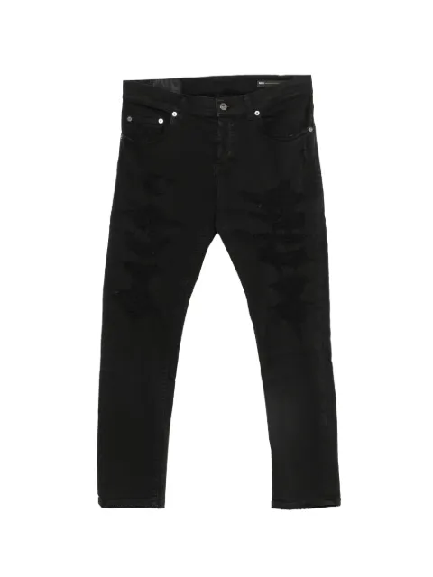 DONDUP distressed slim-fit jeans Black UP168BS0030UBG9DU