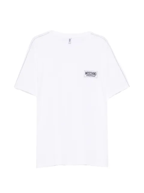 Moschino logo-embroidery T-shirt White A19208101