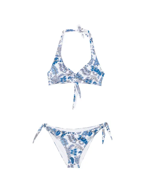 MC2 Saint Barth Yali floral-print bikini White TRT0001YAL000105242F
