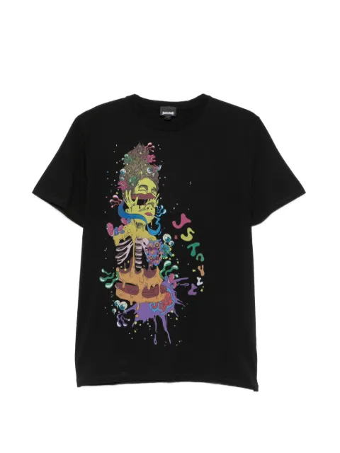 Just Cavalli graphic-print T-shirt Black S03GC0597N20663