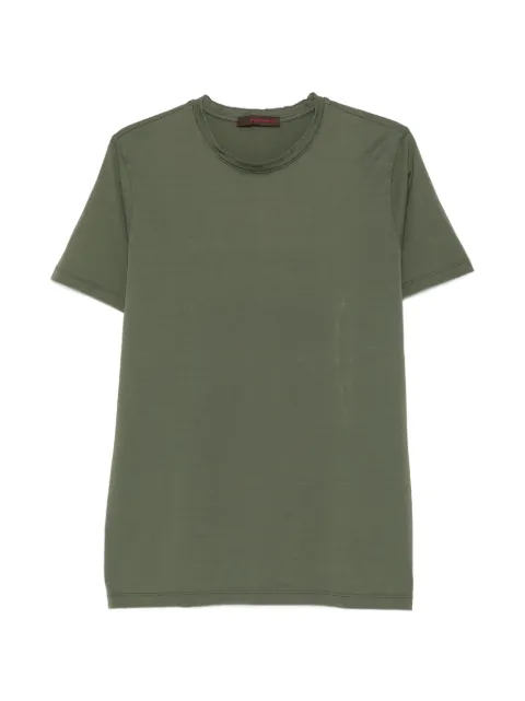 Jeordie's raw-edge cotton T-shirt Green 80650