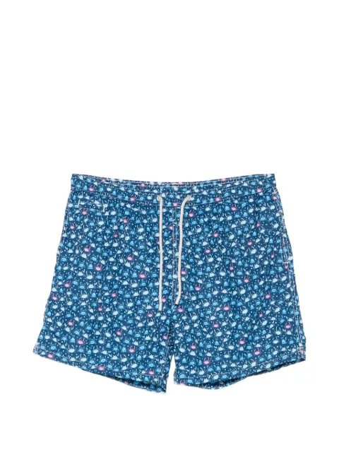 MC2 Saint Barth Lighting Micro Fantasy crab-print swim shorts Blue LIG0003