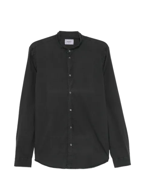 DONDUP mandarin-collar long-sleeve shirt Black UC234PF0016UPTDDU999