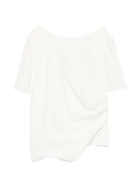 kaos draped asymmetric-hem blouse White OP1CO018