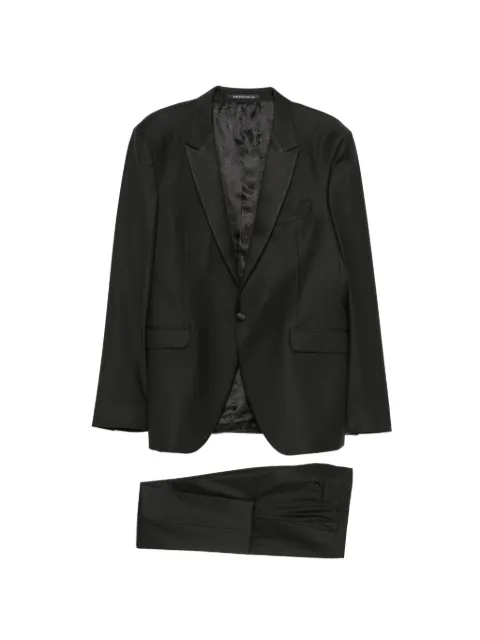 Carlo Pignatelli peak-lapel single-breasted suit Black 44UU805C106717
