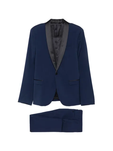 Manuel Ritz shawl-lapel tuxedo suit Blue 3230AR313922310288