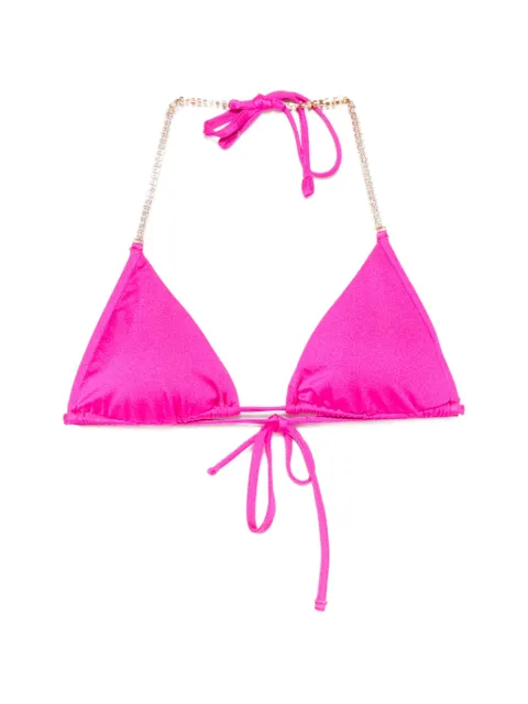 Chiara Ferragni crystal-embellished bikini top Pink A57125435