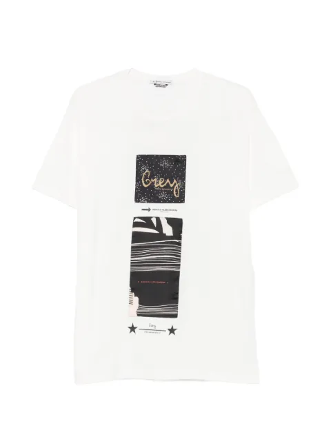 Daniele Alessandrini graphic-print patch-detail T-shirt White M7489E6434100
