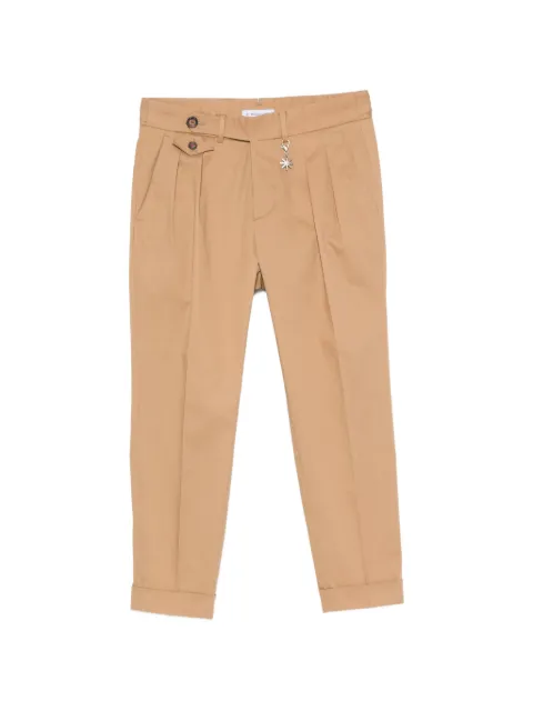 Manuel Ritz pleated turn-up trousers Neutrals 3232P1668223130