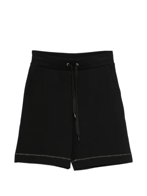 Moschino logo-embroidery track shorts Black A43208130
