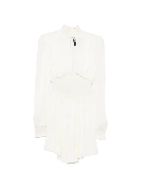 Versace Jeans Couture long-sleeves mini dress White D2HWA41009475