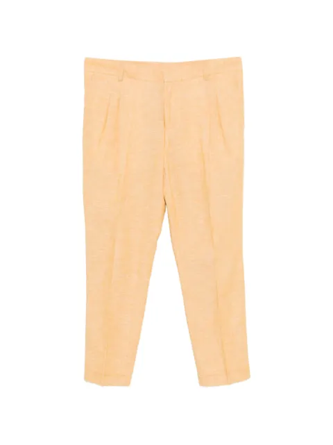 Daniele Alessandrini pleated tailored trousers Orange P3975S23534100OCRA