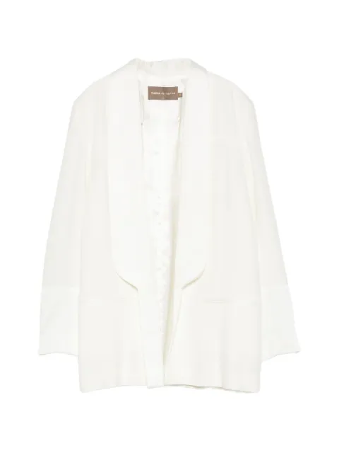 SIMONA CORSELLINI shawl-lapel blazer White P20CPGI010