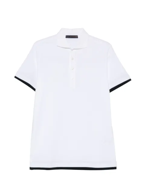 Jeordie's contrast-trim polo shirt White 57107