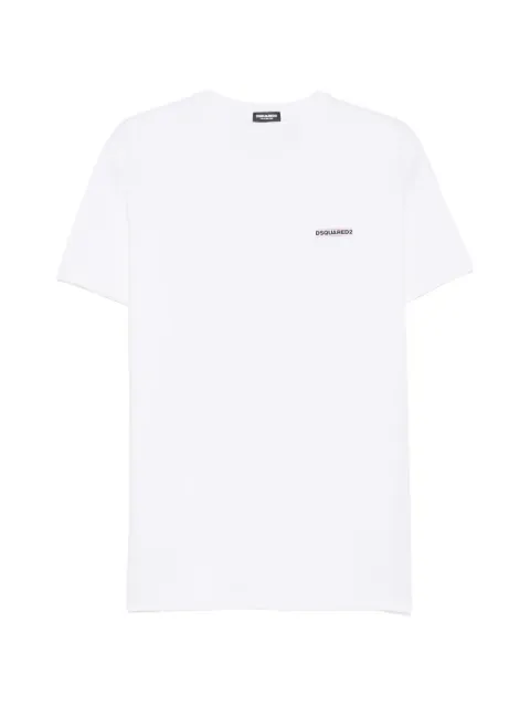 DSQUARED2 logo-print crew-neck T-shirt White D9M203040ISA01