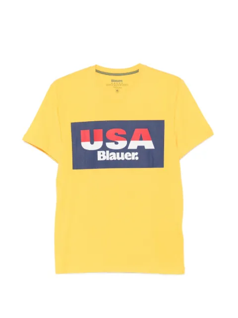 Blauer logo-print short-sleeve T-shirt Yellow 20SBLUH02158004547223