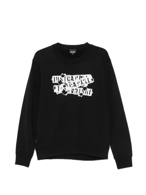 Just Cavalli logo-print sweatshirt Black S03GU105N25189