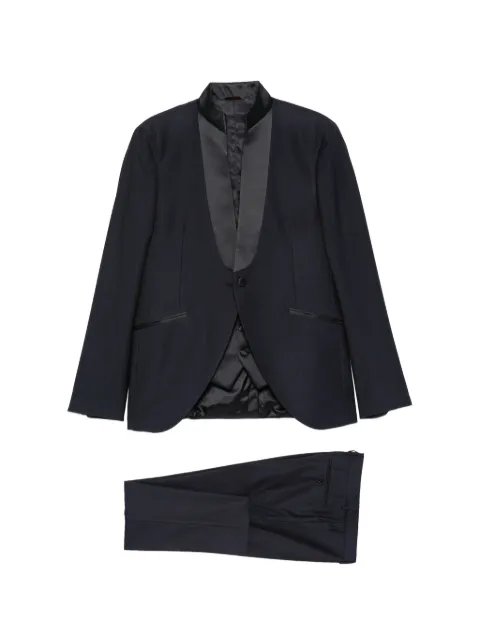 Manuel Ritz shawl-lapel suit Blue 2830ARW3368203028