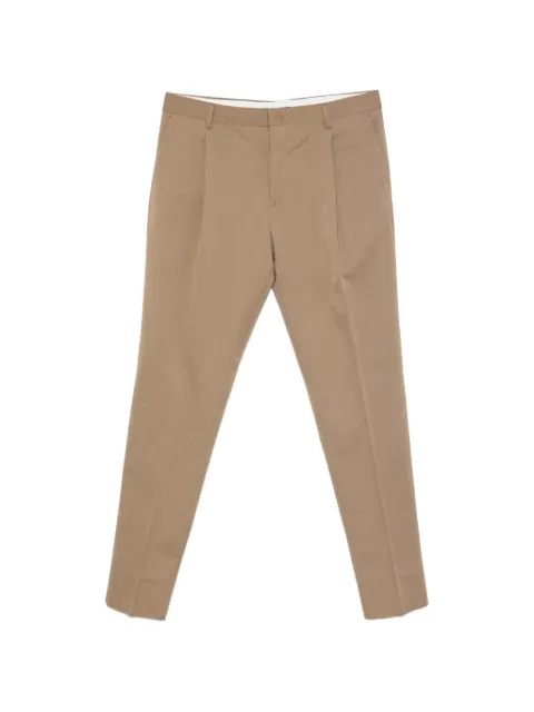 Brian Dales pleated belt-loop trousers Brown PA106JK4748