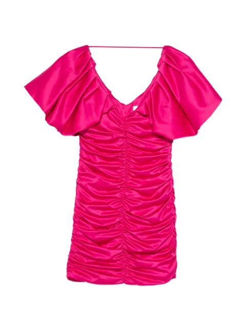 SIMONA CORSELLINI ruched-satin mini dress Pink P22CPAB054