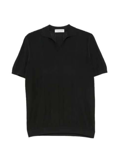 Jeordie's polo-collar T-shirt Black 95535
