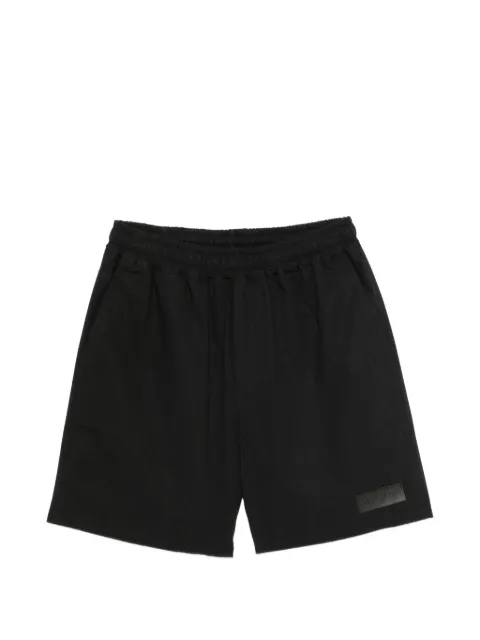 Low Brand logo-patch elasticated-waist shorts Black L1PSS205154