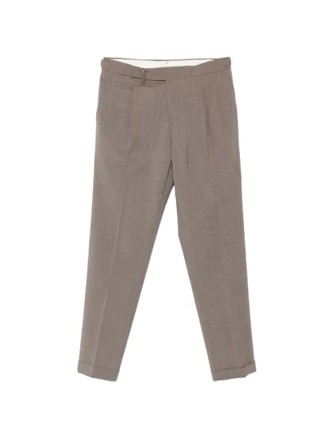 Briglia 1949 pleated turn-up trousers Grey 322082