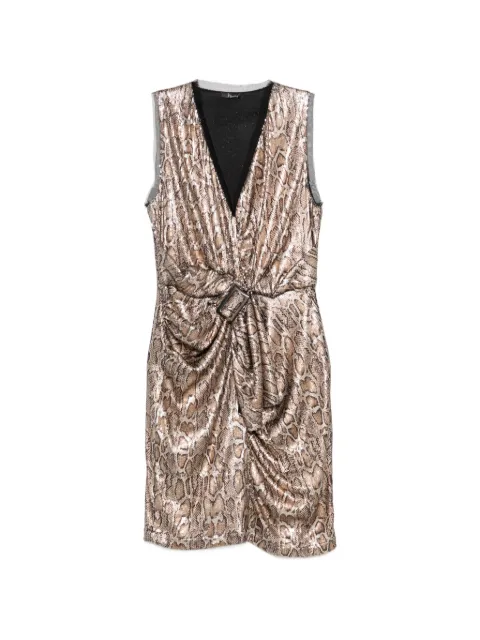 Hanita snake-print sequin-embellished dress Brown HVM0782698BRONZO