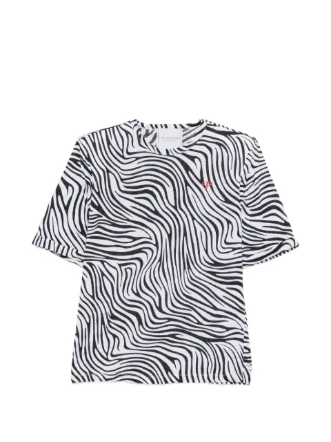 Philosophy Di Lorenzo Serafini zebra-print logo-detail T-shirt White A07042144